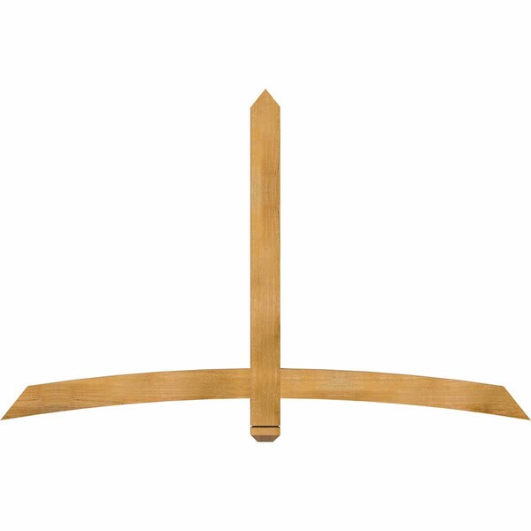 Ekena Millwork Bellingham Rough Sawn Timber Gable Bracket, Western Red Cedar, 72"W x 45"H x 2"D x 4"F, 15/12 Pitch GBW072X45X0204BEL00RWR - main